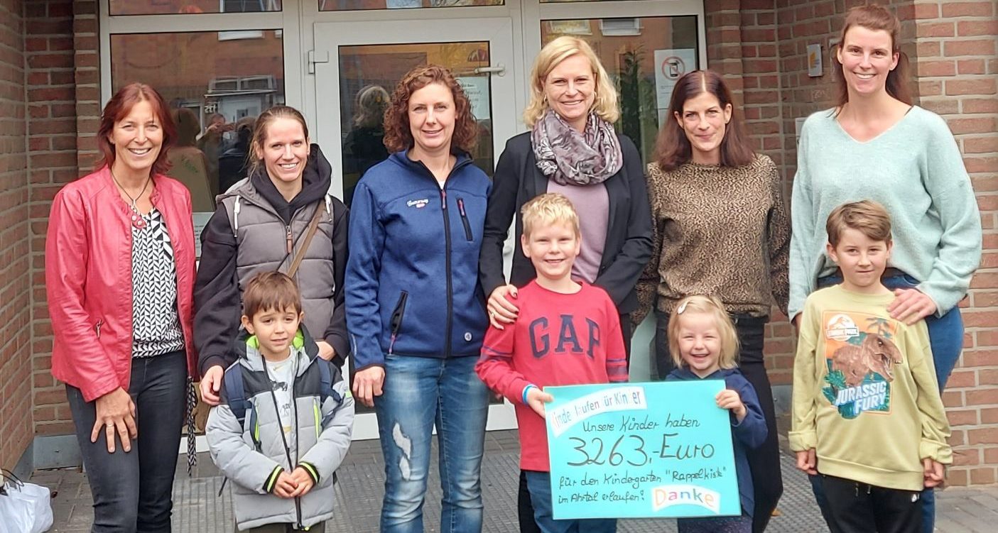 Sponsorenlauf „Kinder laufen für Kinder“ brachte 3.263 € für Kita im